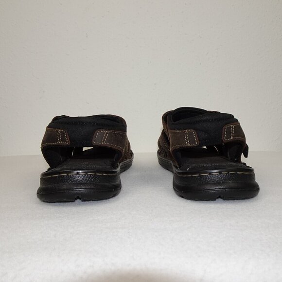 Rockport Fisherman Sandals Men’s Size 10 Brown Leather Casual Comfort Easy Close main image 5